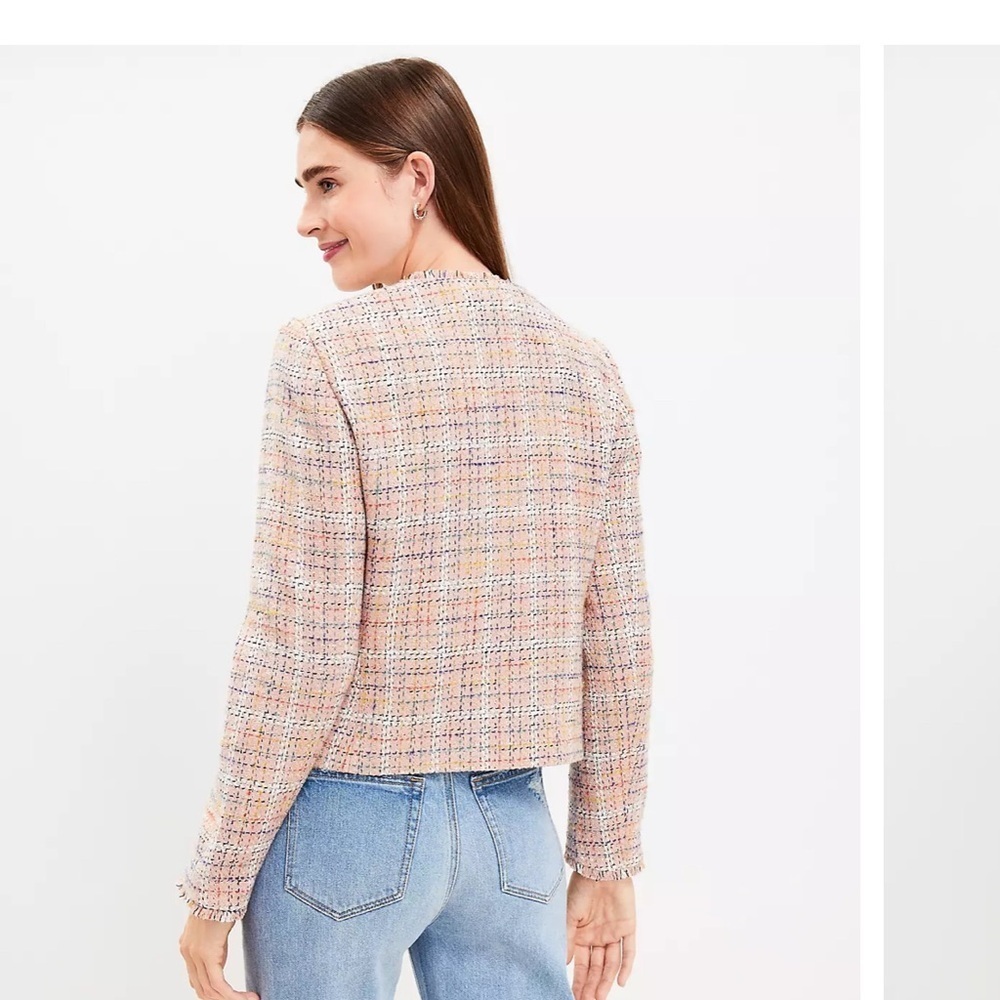 Loft Sparkled Tweed Jacket - Picture 3 of 10